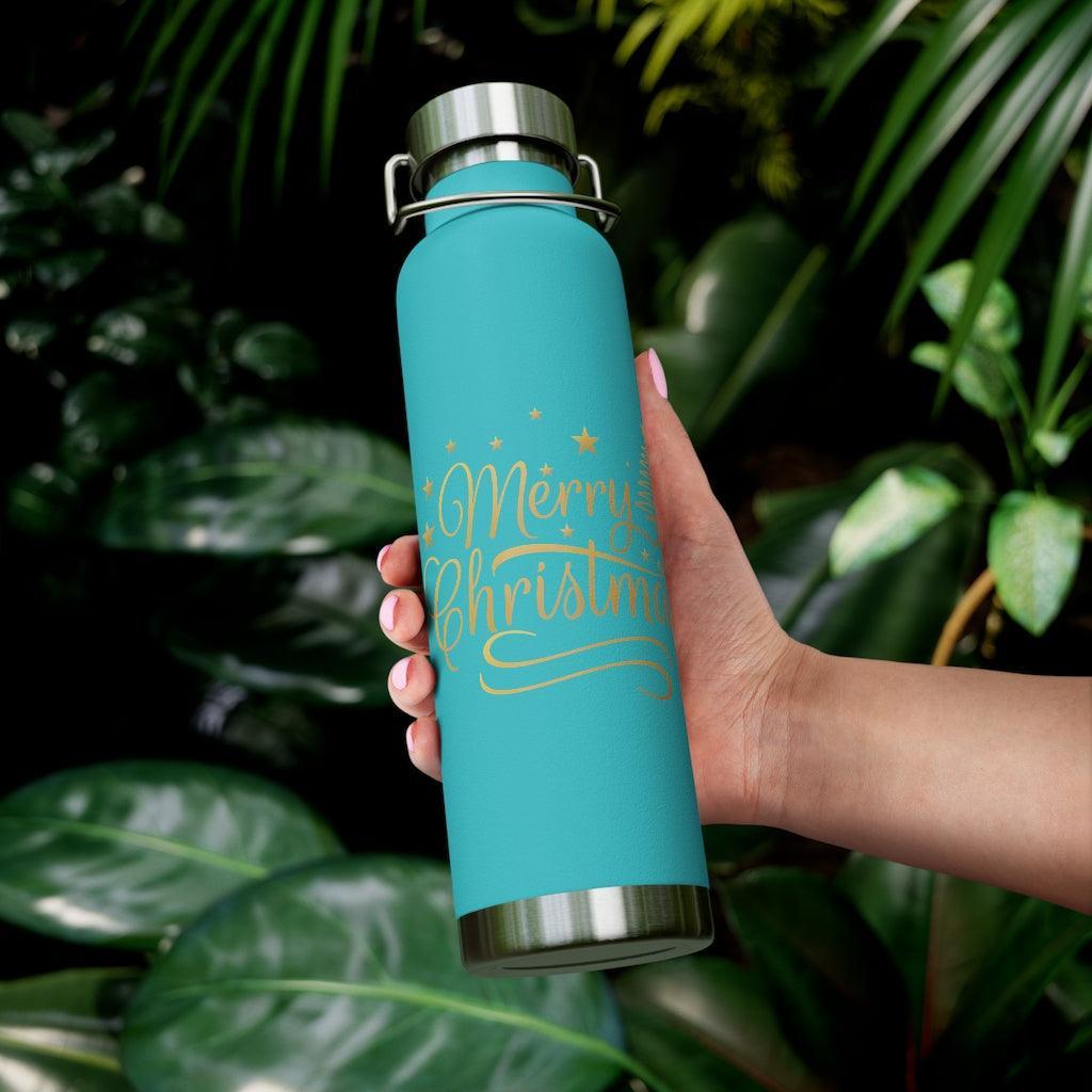 Lisslune | Vacation Joy Vacuum Insulated Stainless Steel Water Bottle - 22 Oz with Wide Neck