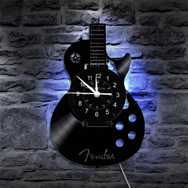 Lisslune | MelodiTime Guitar Wall Clock – Musical Design for Your Home