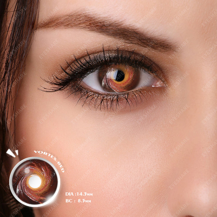 Rynx Cosplay Vortex Red 14.5mm 1 Pair | 1 Year