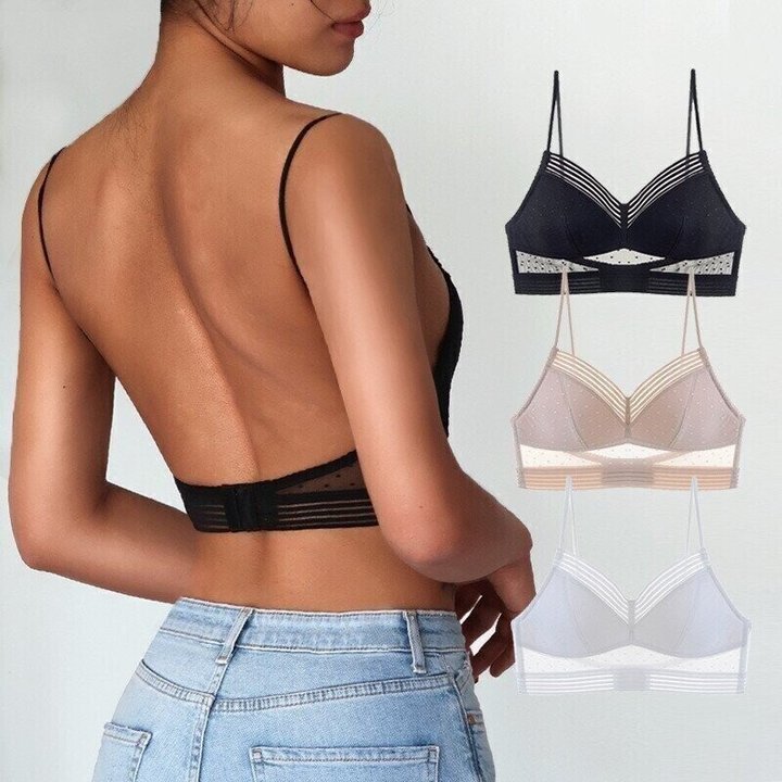 Lisslune | LOW BACK WIRELESS LIFTING LACE BRA