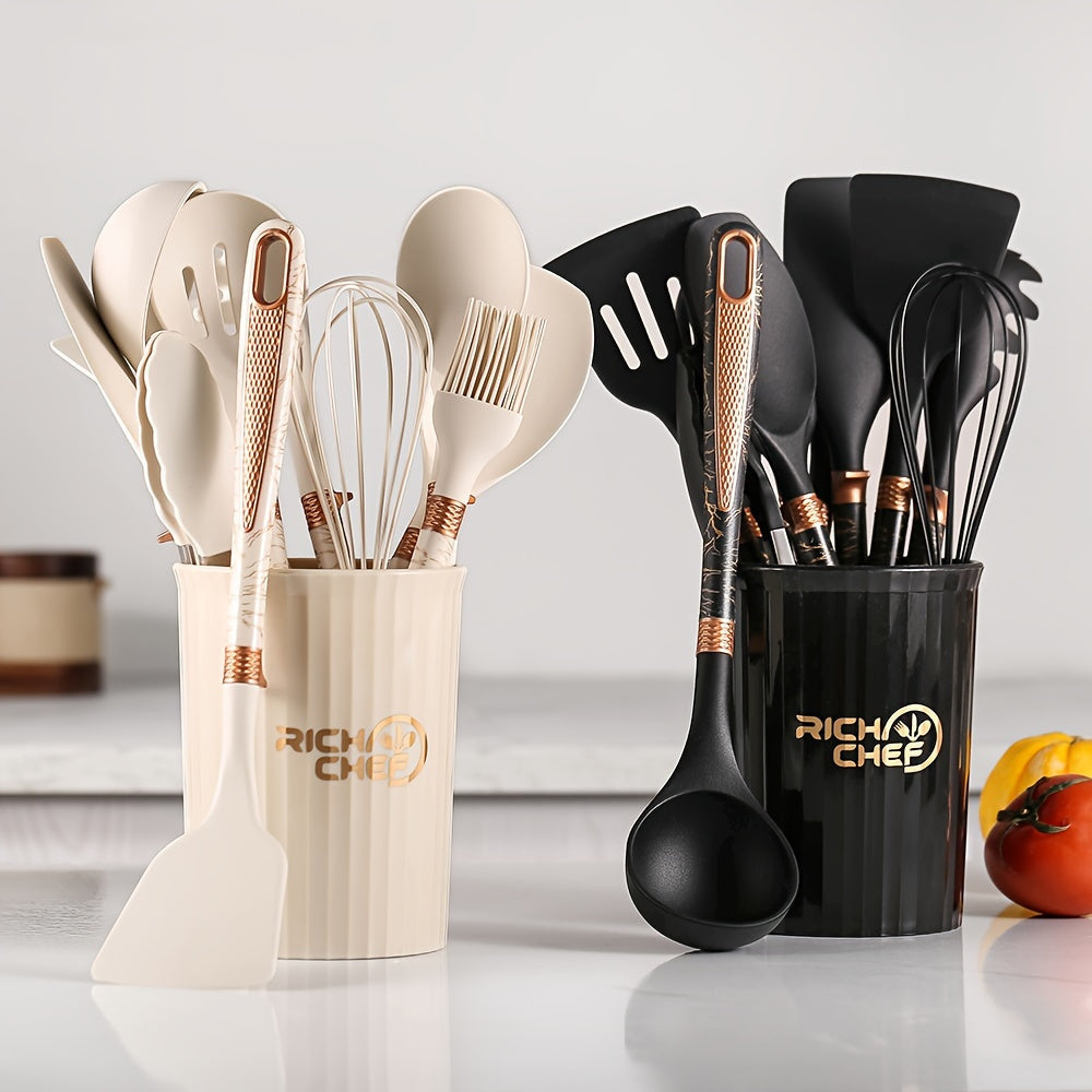 Lisslune | Cooking - Kitchen joy with the elegant silicone kitchen utensil set