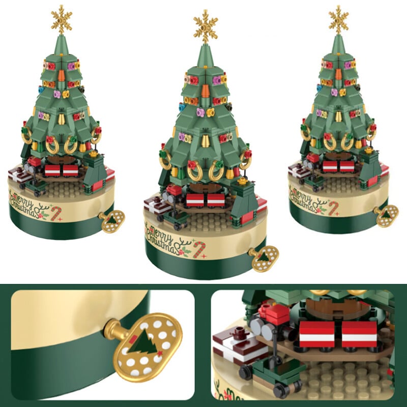 Lisslune | 360 PCS Music Box Christmas Tree Building Blocks