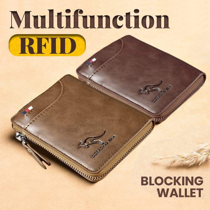Lisslune | Men's Essentials-Multi-functional RFID Blocking Waterproof Durable PU Leather Wallet