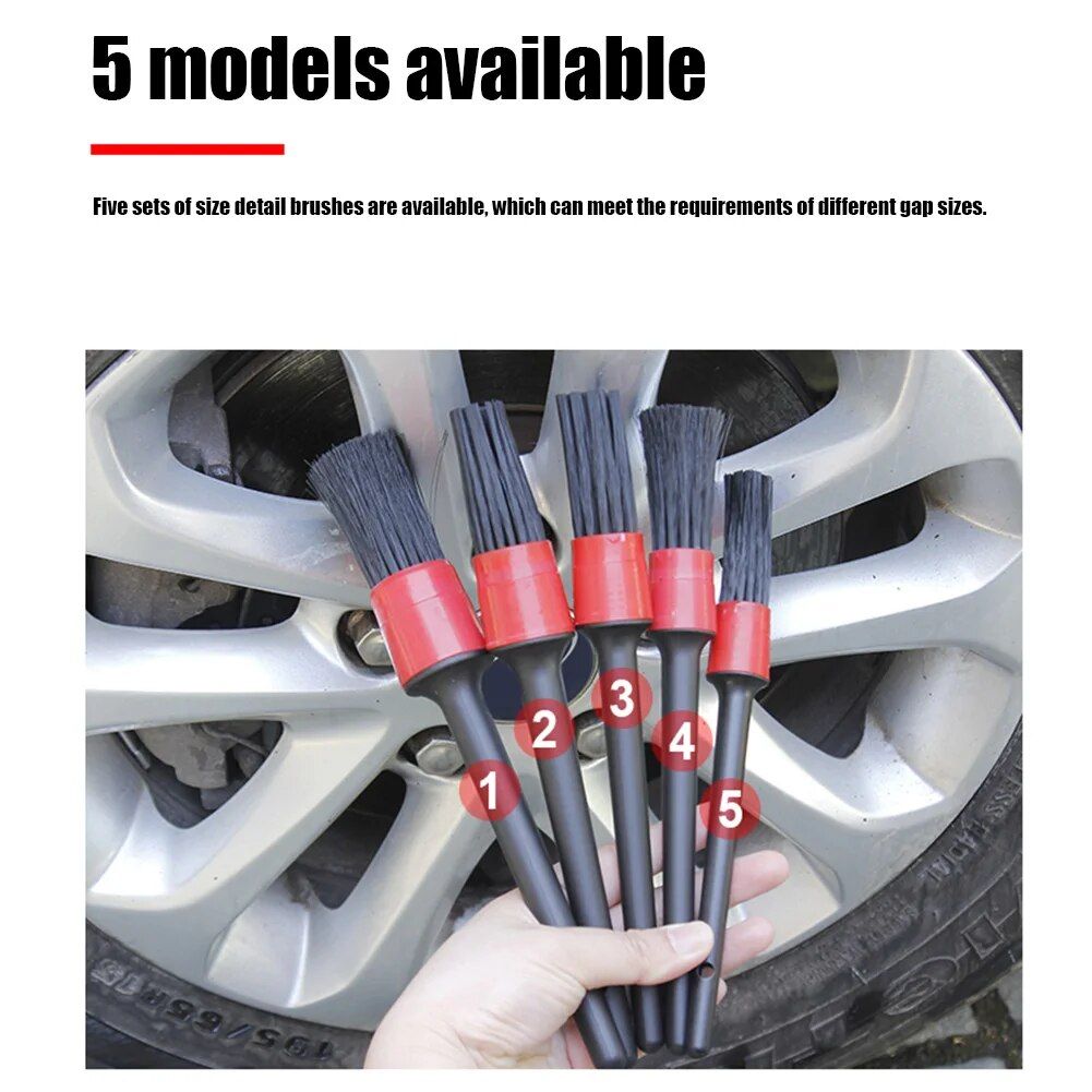 Lisslune | 5-piece car care brush set