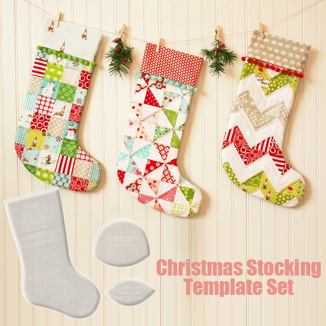 Lisslune | Handmade Christmas Stocking Template Set - (With Instructions)