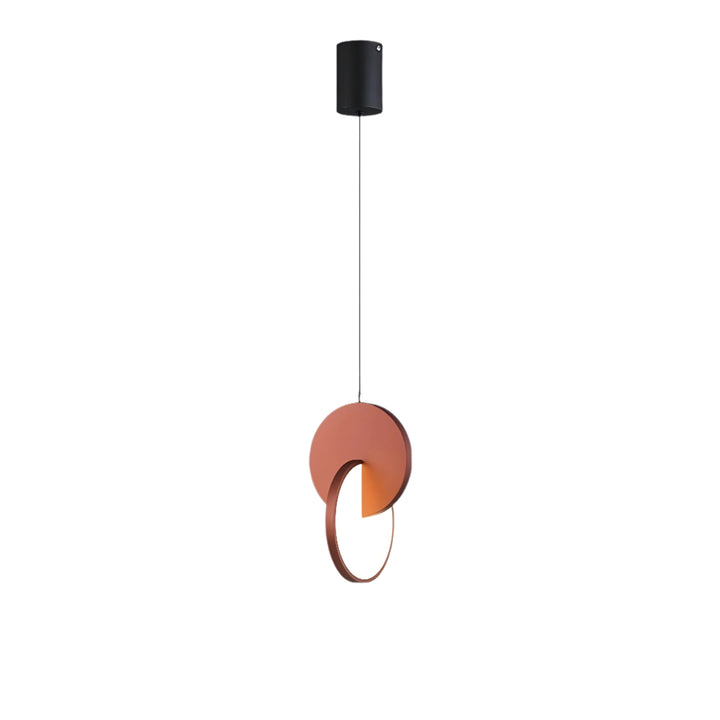 Lisslune | NordicGlow – Modern Scandinavian LED pendant lamp with round frame and warm glow