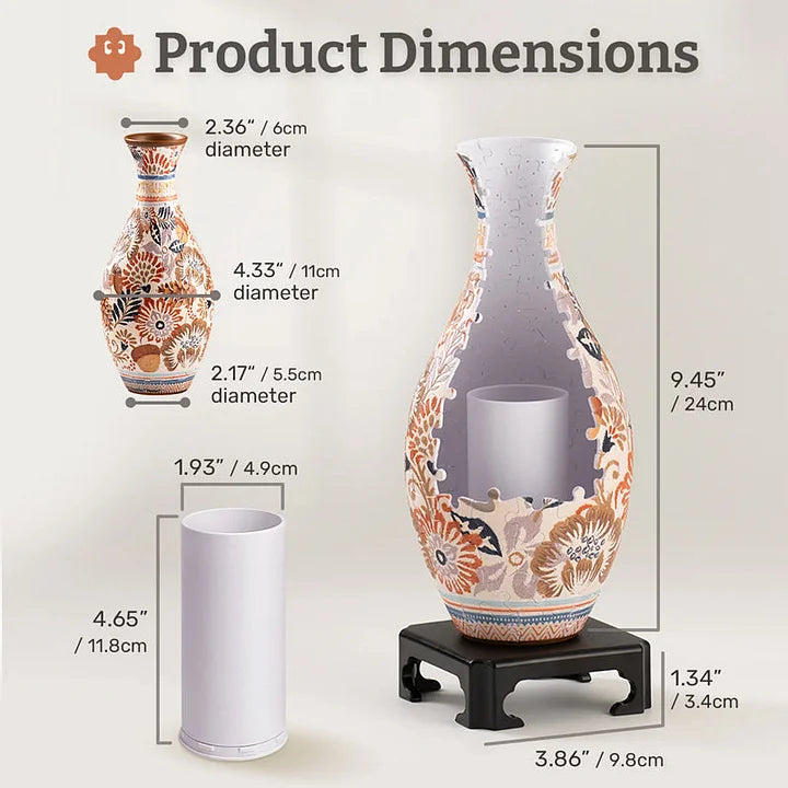 Lisslune | PuzzleVase Decorative vase made of 3D puzzle