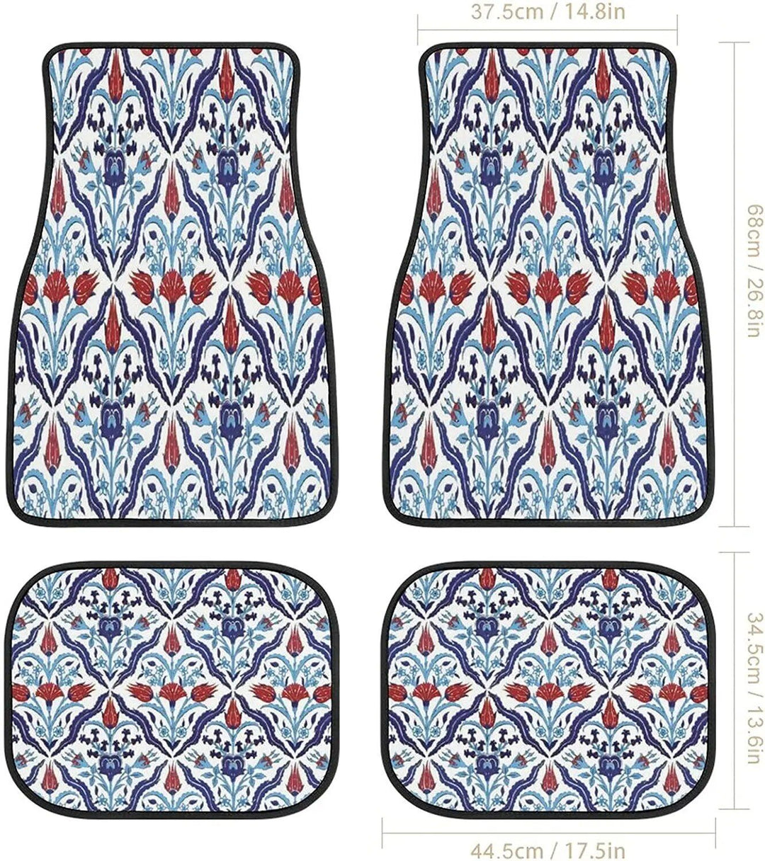 Lisslune | Vintage Persian-Turkish patterned car mats (4-piece set)