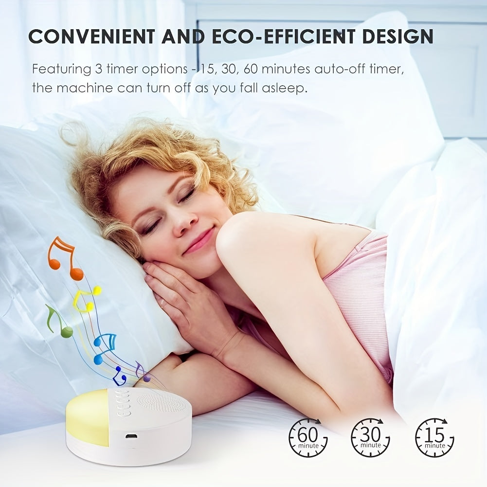 Lisslune | DreamWave White Noise Machine – Soothing Sound Therapy with Timer