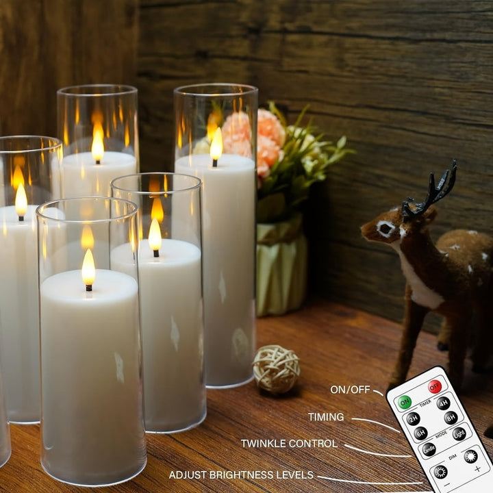 Lisslune | HolidaySpark - 5 LED Flameless Candles for Festive Cheer