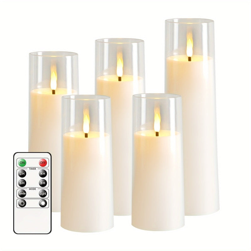 Lisslune | HolidaySpark - 5 LED Flameless Candles for Festive Cheer
