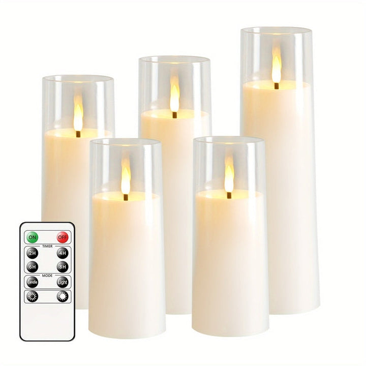 Lisslune | HolidaySpark - 5 LED Flameless Candles for Festive Cheer