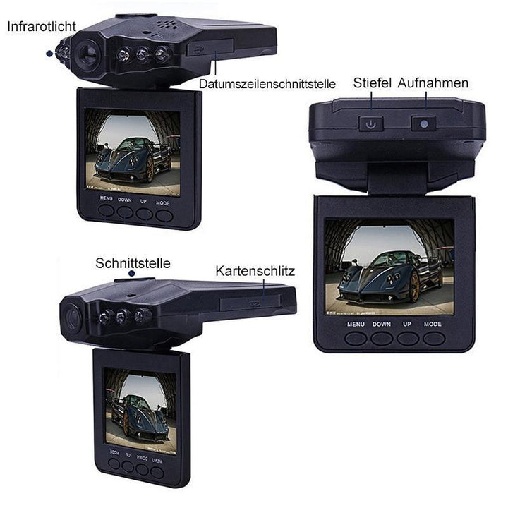 Lisslune | Car DVR, Dashboard Camera, Car Recorder / Traffic Dashboard Camcorder Loop Recording No Card