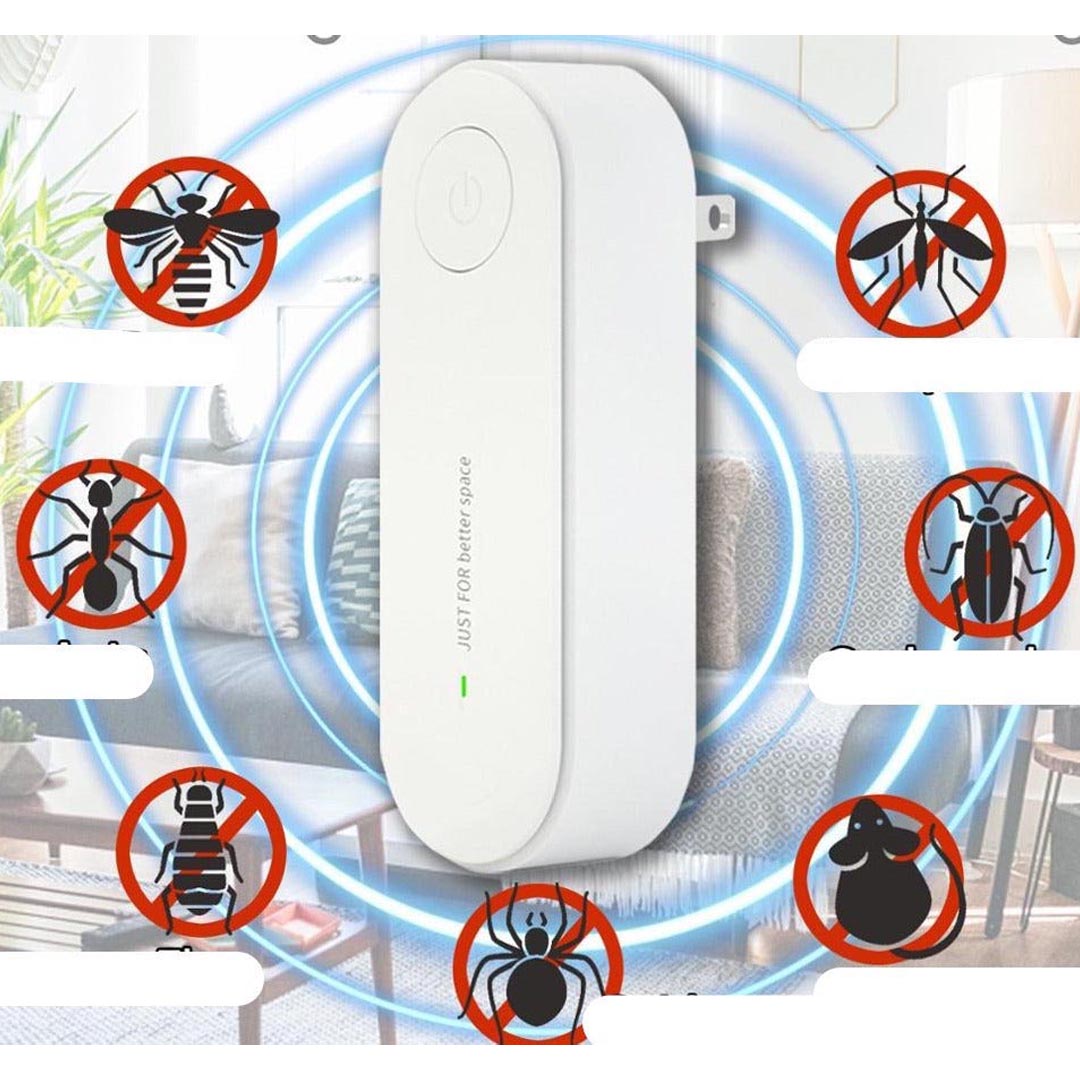 Lisslune | Pack of 2 Ultrasonic Insect Repellent Plug In Mosquito Repellent
