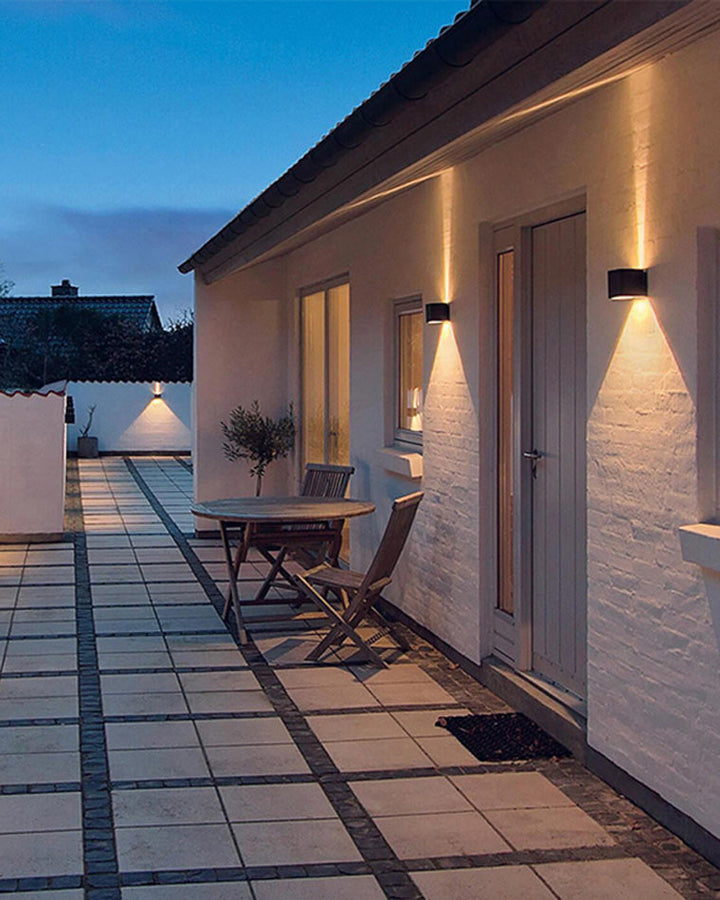 Lisslune | LED Outdoor Up Down Wall Light | Waterproof Metal Fixture for Patio. Garden & Entryway Illumination