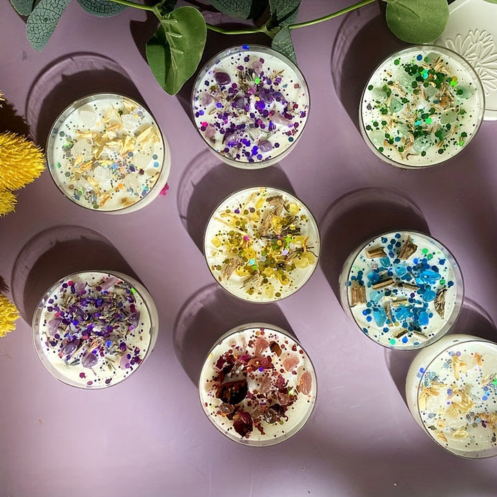 Lisslune | ScentedGem - Luxury Crystal-Infused Floral Candles