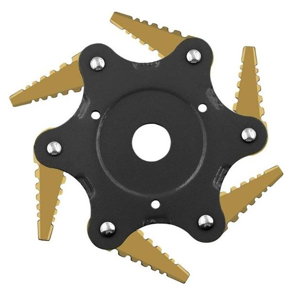 Lisslune | 6 Blades Lawn Mower Blade Metal Brush Cutter Blades Trimmer Blade