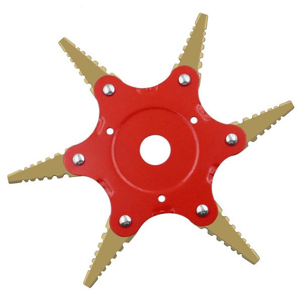 Lisslune | 6 Blades Lawn Mower Blade Metal Brush Cutter Blades Trimmer Blade