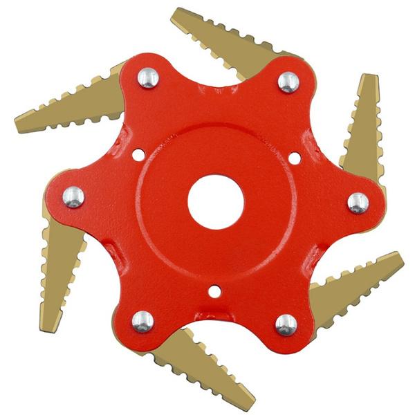 Lisslune | 6 Blades Lawn Mower Blade Metal Brush Cutter Blades Trimmer Blade