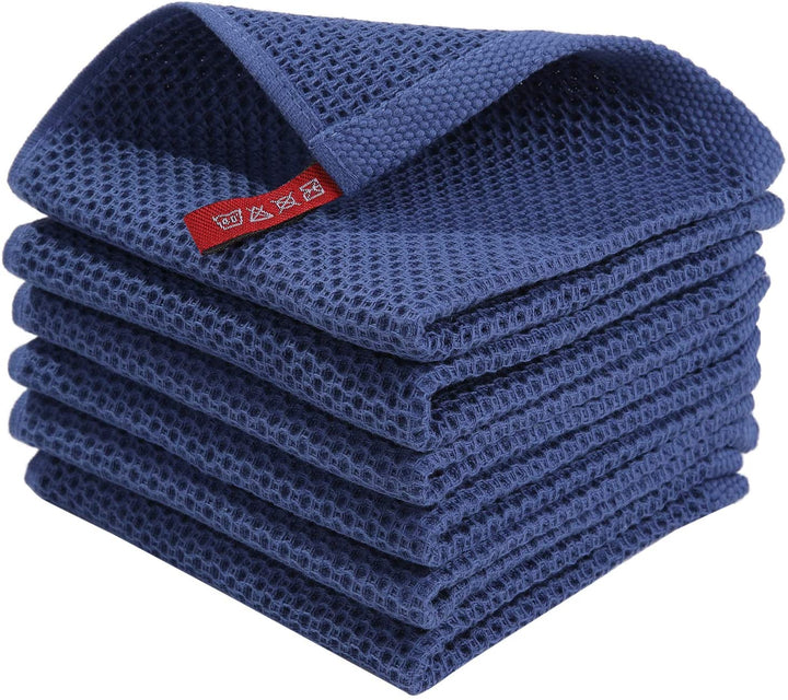Lisslune | 6-Pack: Cotton Waffle Woven Kitchen Towel