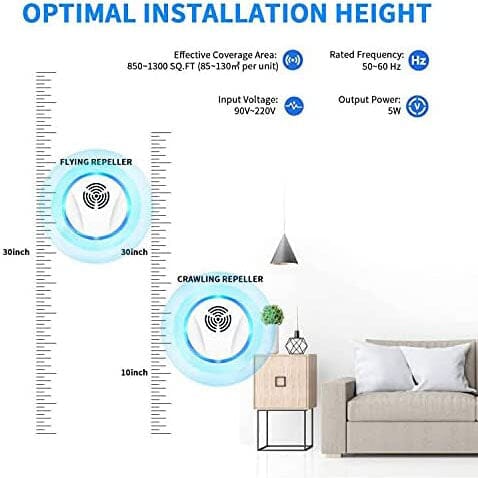 Lisslune | 6-Pack: Electronic Pest Repellent Plug for Indoor Use