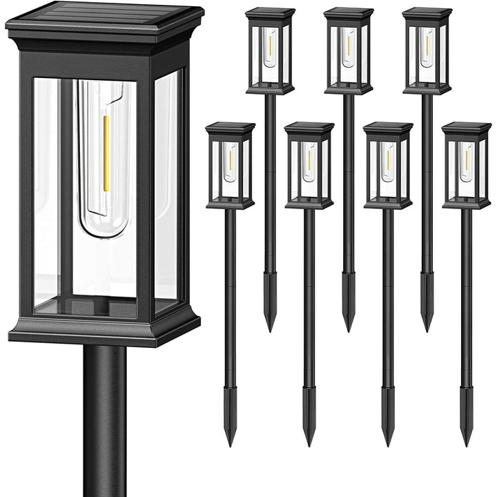 Lisslune | 6-Pack: Solar-powered garden lighting IP65 waterproof automatic on off