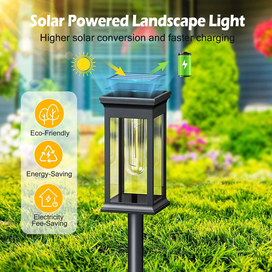 Lisslune | 6-Pack: Solar-powered garden lighting IP65 waterproof automatic on off