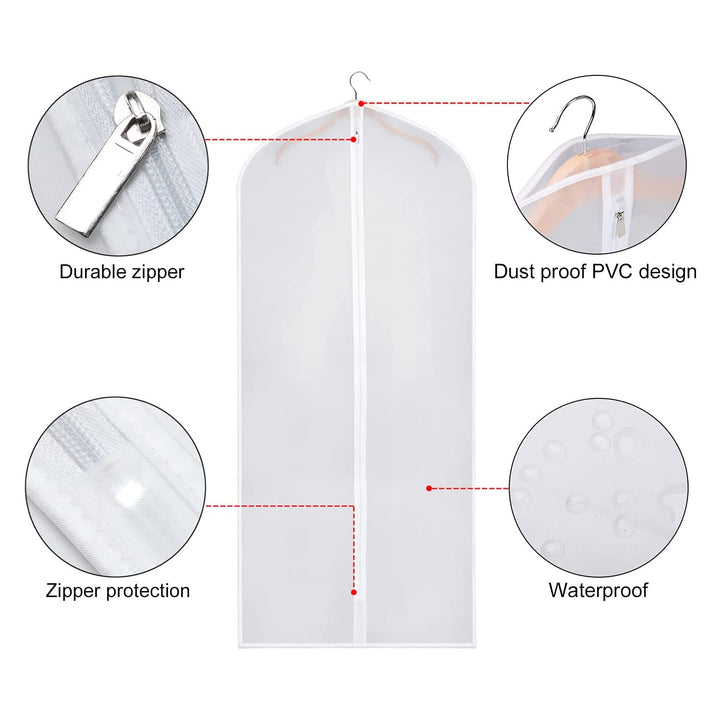 Lisslune | 6-piece: Zilink Clear Garment Bag