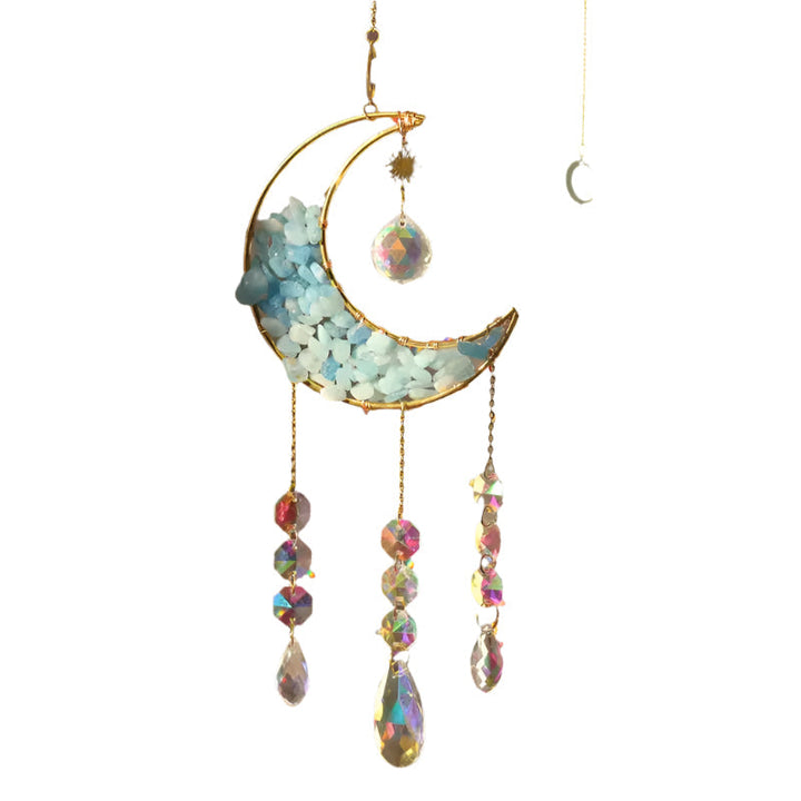 Lisslune | LunaPrism Dreamcatcher – Enchanting Moonlight Decoration for Peaceful Spaces