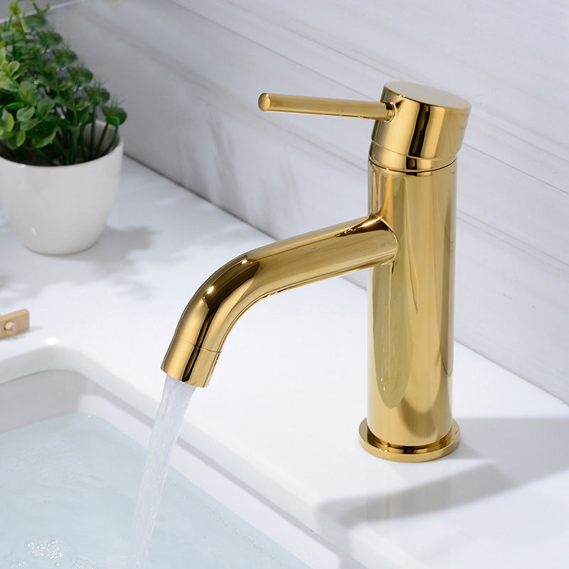 Lisslune | Modern 1-Hand Basin Faucet Geb brushed Gold Vanity Faucet Brass