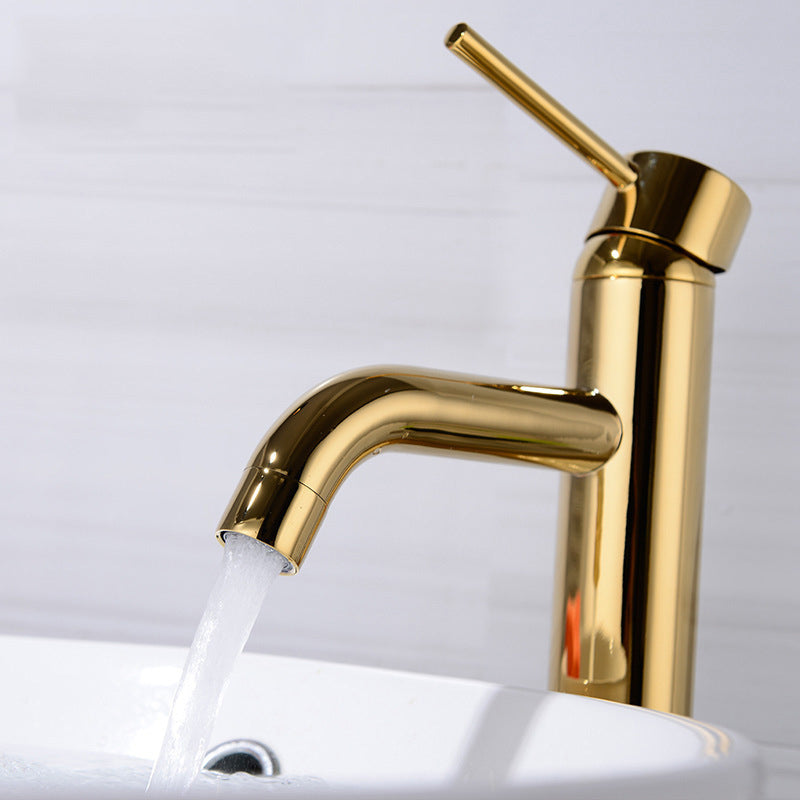 Lisslune | Modern 1-Hand Basin Faucet Geb brushed Gold Vanity Faucet Brass