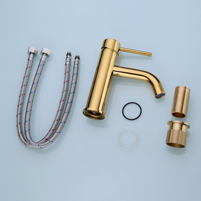 Lisslune | Modern 1-Hand Basin Faucet Geb brushed Gold Vanity Faucet Brass