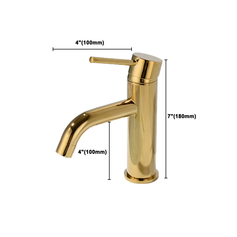 Lisslune | Modern 1-Hand Basin Faucet Geb brushed Gold Vanity Faucet Brass