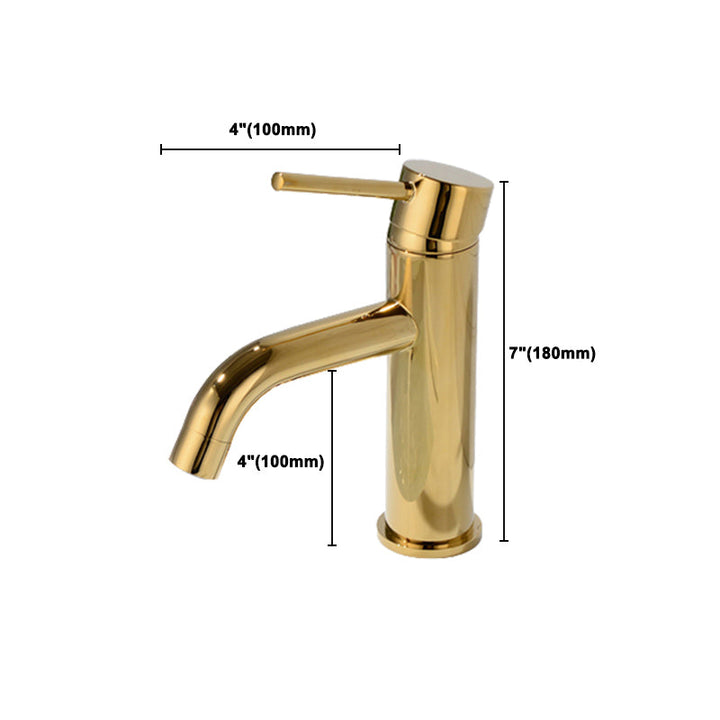 Lisslune | Modern 1-Hand Basin Faucet Geb brushed Gold Vanity Faucet Brass