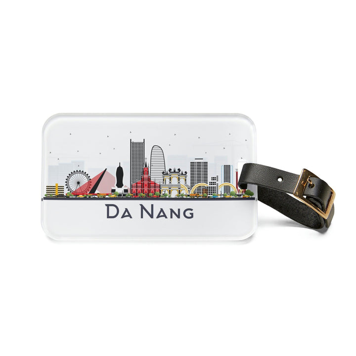 Lisslune | Chic Acrylic Travel Luggage Tag with Stylish Leather Handle