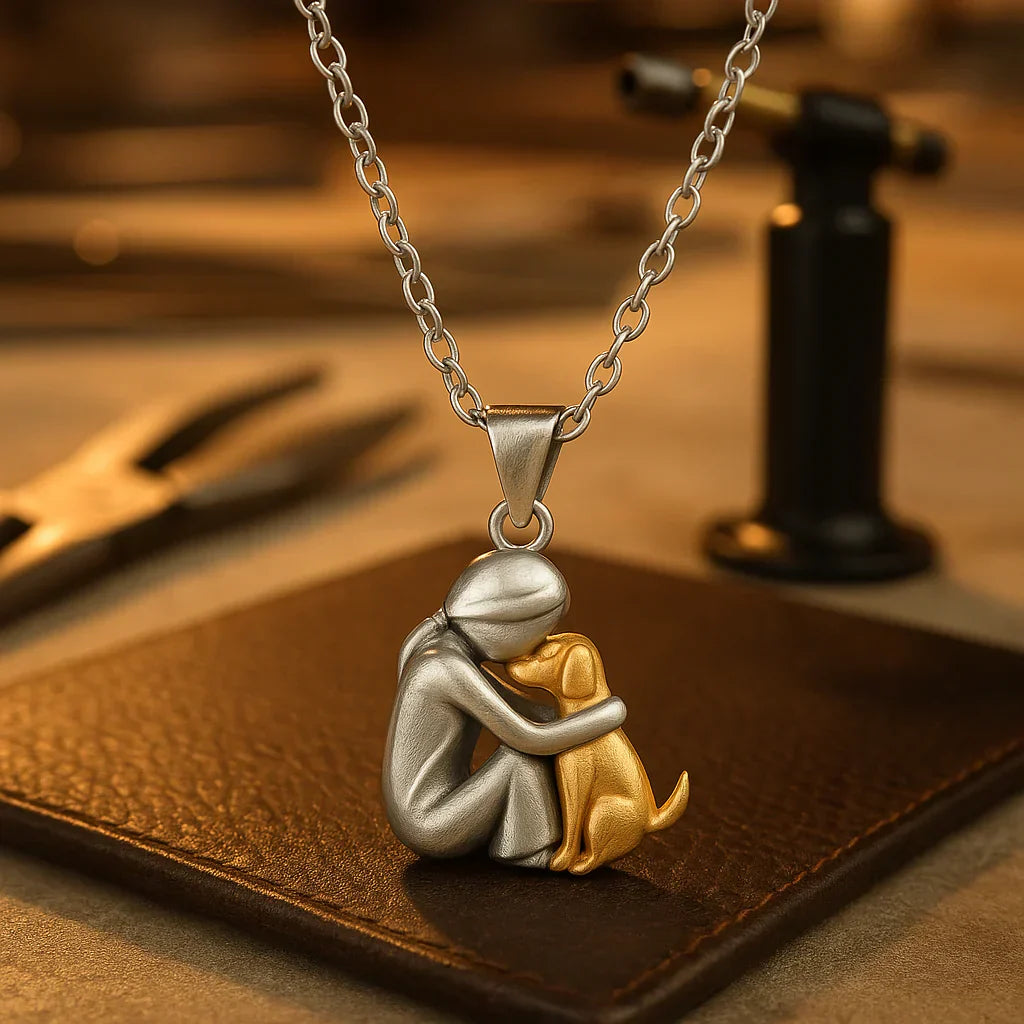 Lisslune | PawHeart Necklace – Jewelry for Dog Lovers with Paw Print