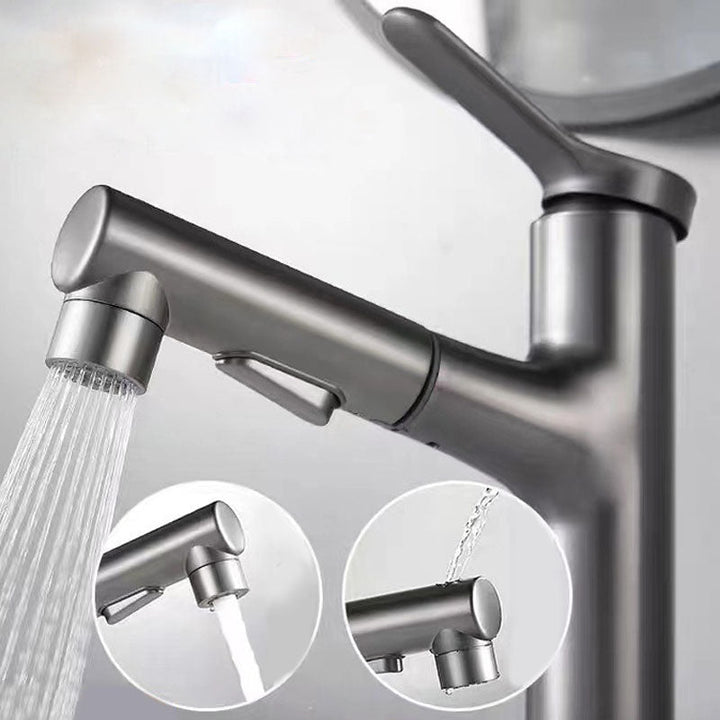 Lisslune | Contemporary Style Faucets Widespread Lever Handles Faucets for Bathroom