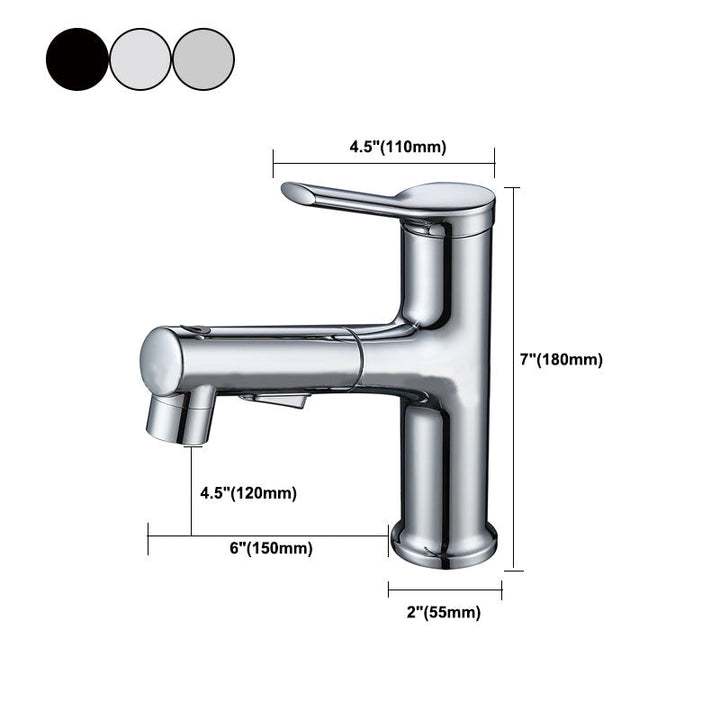 Lisslune | Contemporary Style Faucets Widespread Lever Handles Faucets for Bathroom