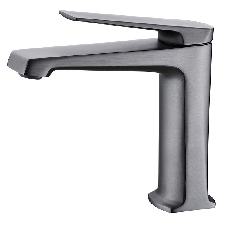 Lisslune | Modern Basin Mixer Lever Handle Copper Low Arc Basin Mixer