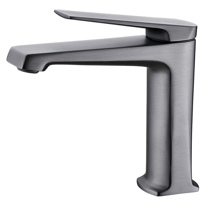 Lisslune | Modern Basin Mixer Lever Handle Copper Low Arc Basin Mixer
