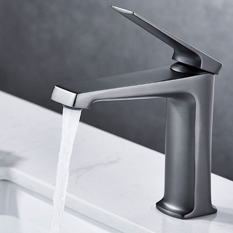 Lisslune | Modern Basin Mixer Lever Handle Copper Low Arc Basin Mixer