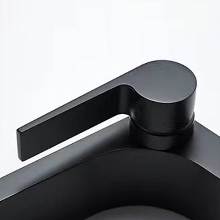Lisslune | Modern Faucet Brass Lever Waterfall Spout Sink Faucet