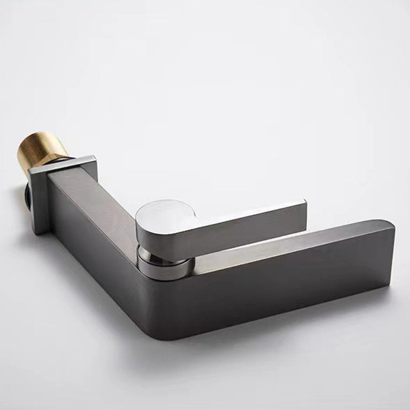 Lisslune | Modern Faucet Brass Lever Waterfall Spout Sink Faucet