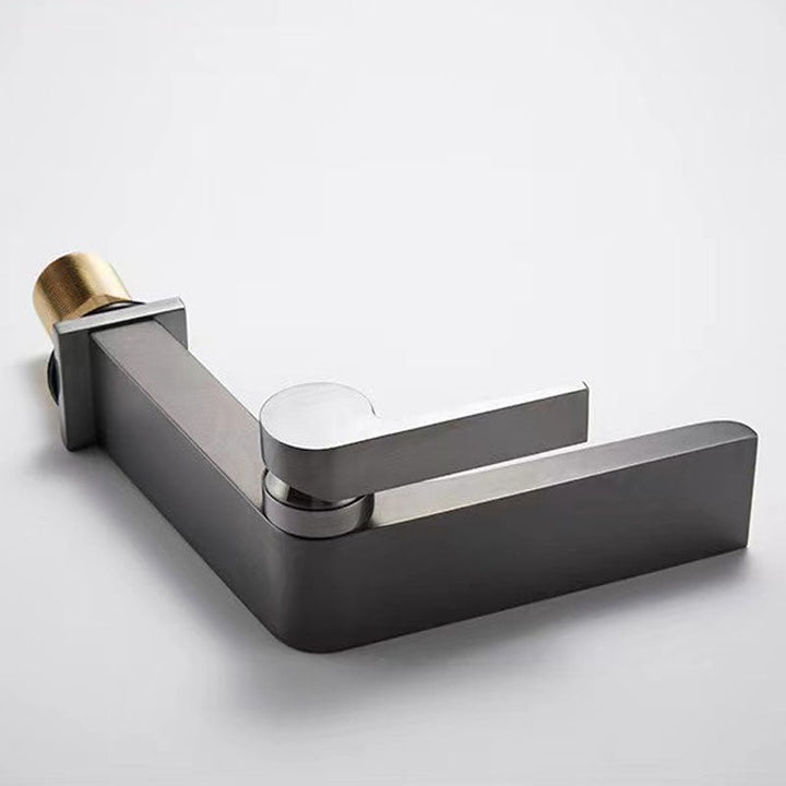 Lisslune | Modern Faucet Brass Lever Waterfall Spout Sink Faucet