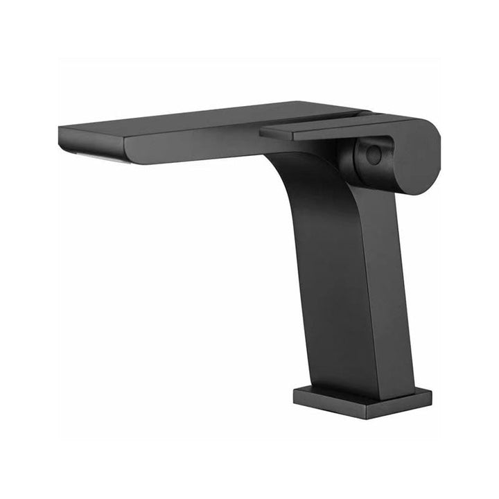 Lisslune | Modern Faucet Brass Lever Waterfall Spout Sink Faucet