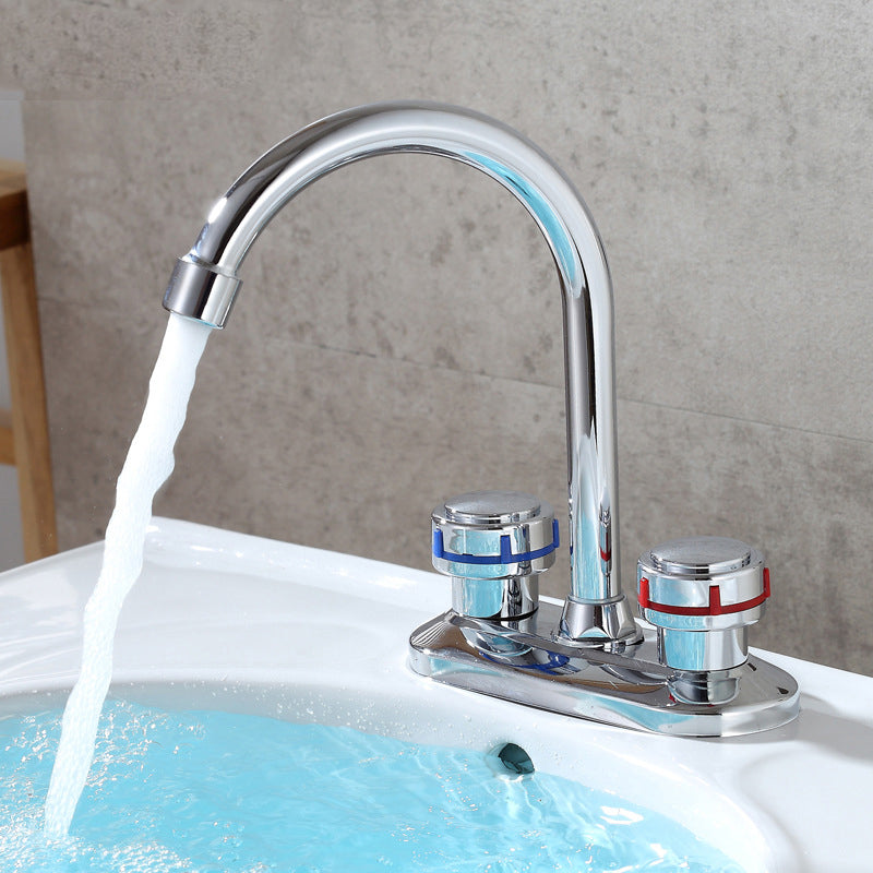 Lisslune | 1or2-Handle Brushed Nickel Widespread Faucet 2 Hole Center Set Sink Faucet