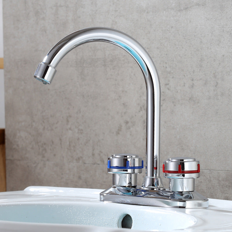 Lisslune | 1or2-Handle Brushed Nickel Widespread Faucet 2 Hole Center Set Sink Faucet