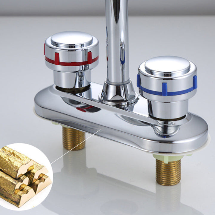 Lisslune | 1or2-Handle Brushed Nickel Widespread Faucet 2 Hole Center Set Sink Faucet