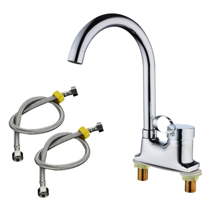 Lisslune | 1or2-Handle Brushed Nickel Widespread Faucet 2 Hole Center Set Sink Faucet
