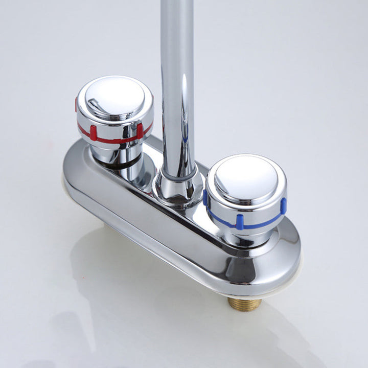 Lisslune | 1or2-Handle Brushed Nickel Widespread Faucet 2 Hole Center Set Sink Faucet